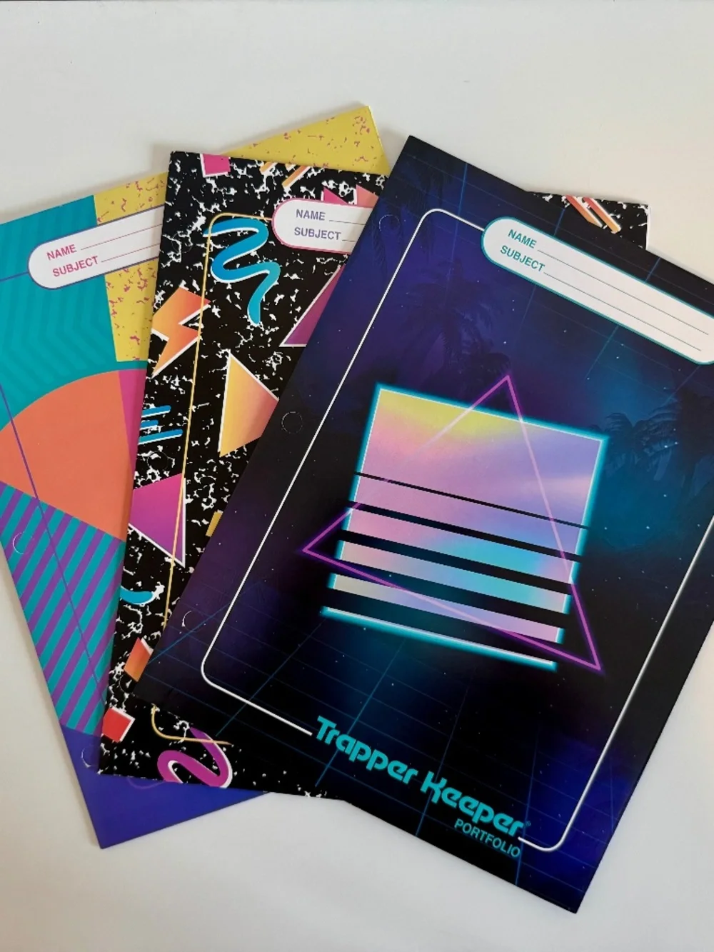 3 Trapper Keeper Folders